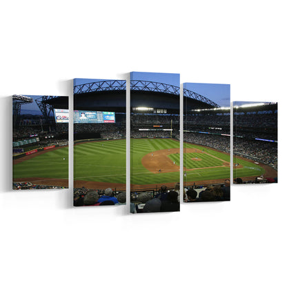 T Mobile Park Stadium, Stadium Canvas, Sport Art, Gift for him, 5 Panel, Large Canvas, Canvas Print Wall Art