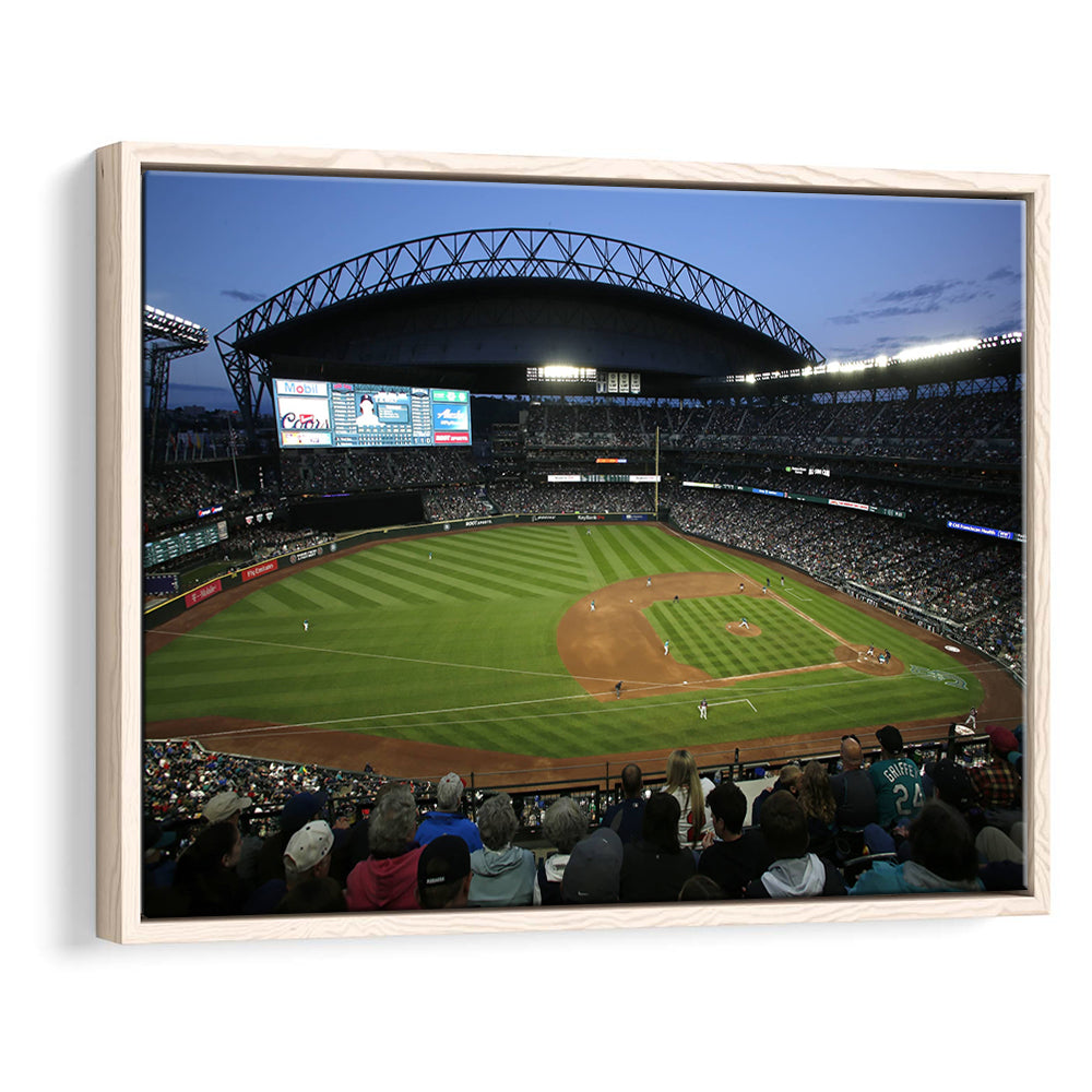 T Mobile Park Stadium, Stadium Canvas, Sport Art, Framed Canvas Print Wall Art, Floating Frame