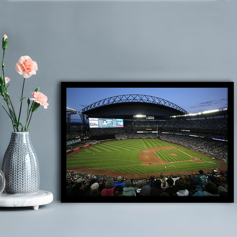 T Mobile Park Stadium, Stadium Canvas, Sport Art, Gift for him, Framed Art Print Wall Decor, Picture Framed