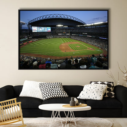 T Mobile Park Stadium, Stadium Canvas, Sport Art, Framed Canvas Print Wall Art, Floating Frame