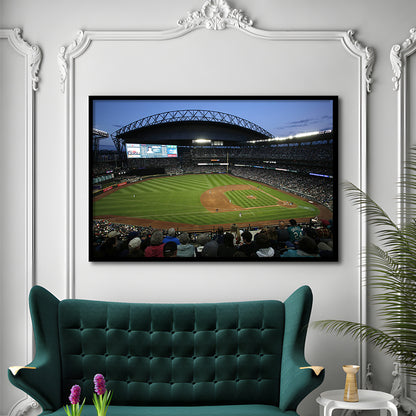 T Mobile Park Stadium, Stadium Canvas, Sport Art, Gift for him, Framed Art Print Wall Decor, Picture Framed