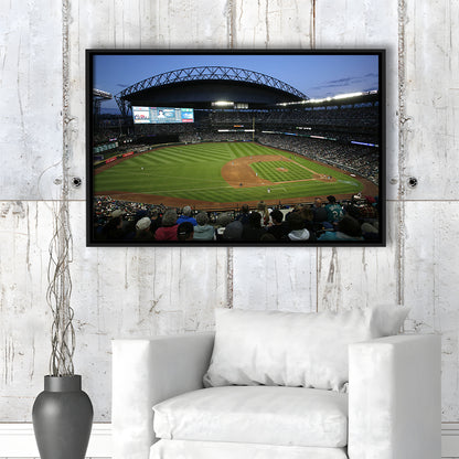 T Mobile Park Stadium, Stadium Canvas, Sport Art, Framed Canvas Print Wall Art, Floating Frame
