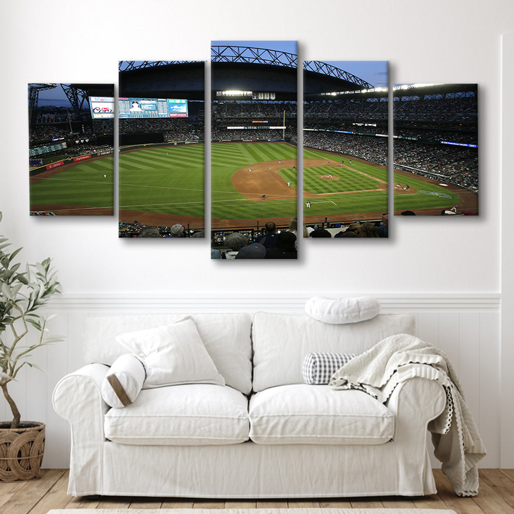 T Mobile Park Stadium, Stadium Canvas, Sport Art, Gift for him, 5 Panel, Large Canvas, Canvas Print Wall Art