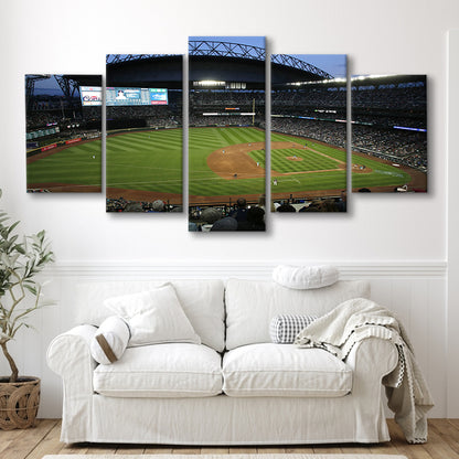 T Mobile Park Stadium, Stadium Canvas, Sport Art, Gift for him, 5 Panel, Large Canvas, Canvas Print Wall Art