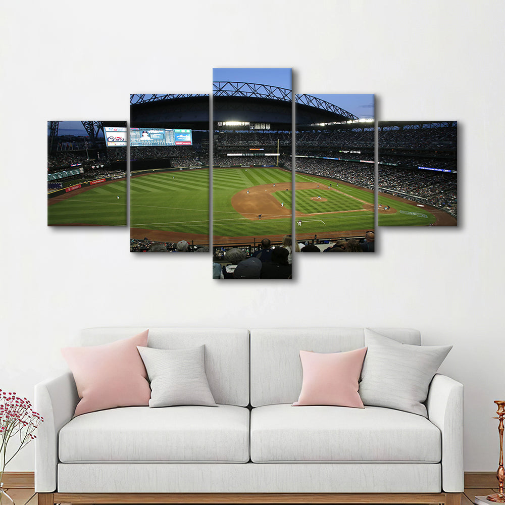 T Mobile Park Stadium, Stadium Canvas, Sport Art, Gift for him, 5 Panel, Large Canvas, Canvas Print Wall Art