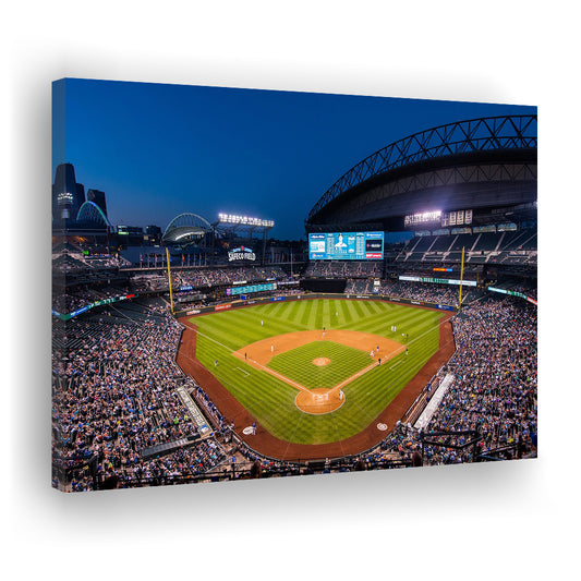 T mobile Park in Seattle, Stadium Canvas, Sport Art, Gift for him, Man Cave Decor, Art Print, Canvas Print Wall Art