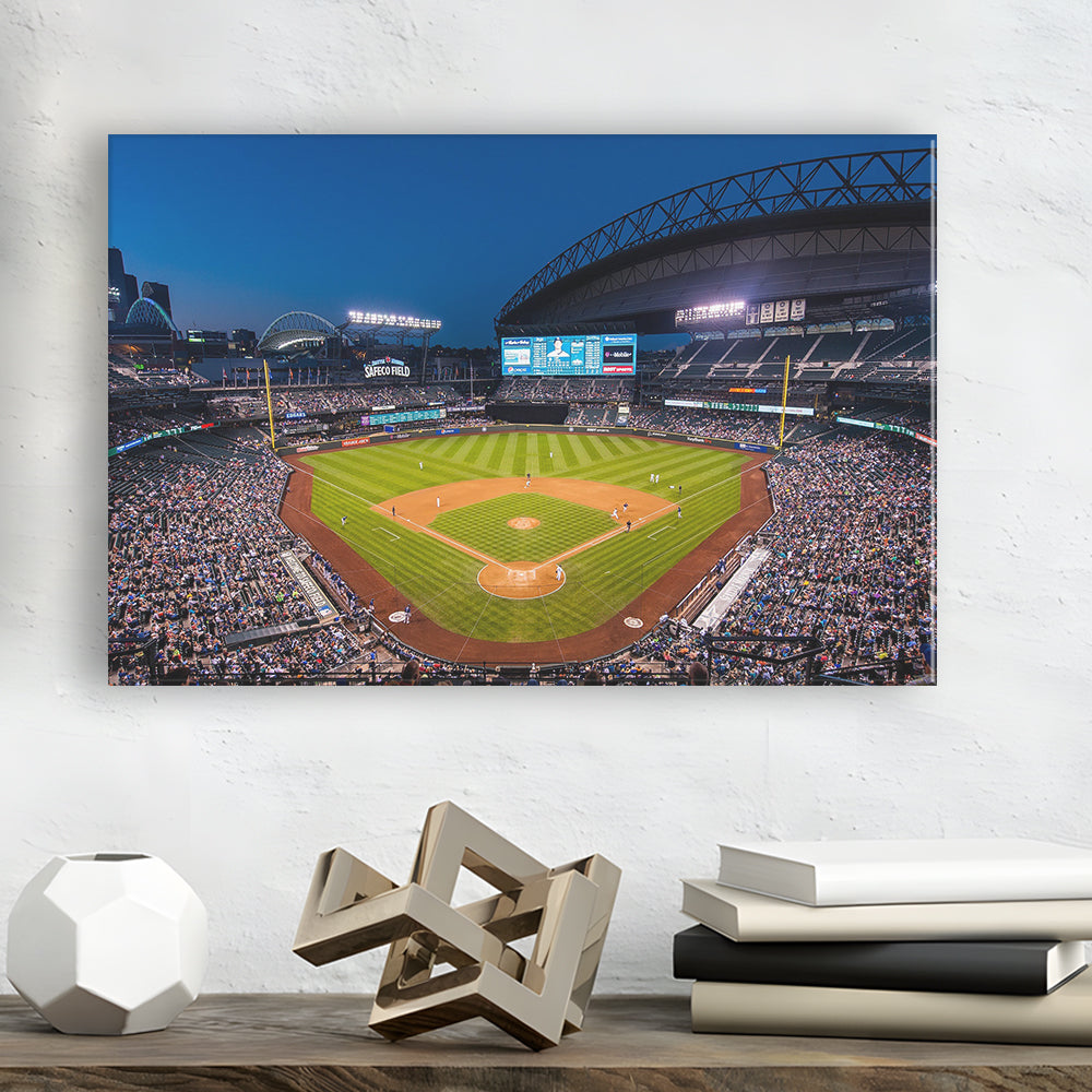 T mobile Park in Seattle, Stadium Canvas, Sport Art, Gift for him, Man Cave Decor, Art Print, Canvas Print Wall Art
