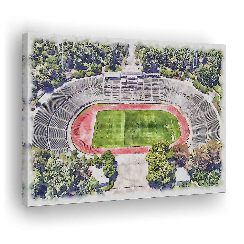 Taça de Portugal, Estádio Nacional Painting Stadium Watercolor, Sport Art, Gifts for him, Canvas Print Wall Art