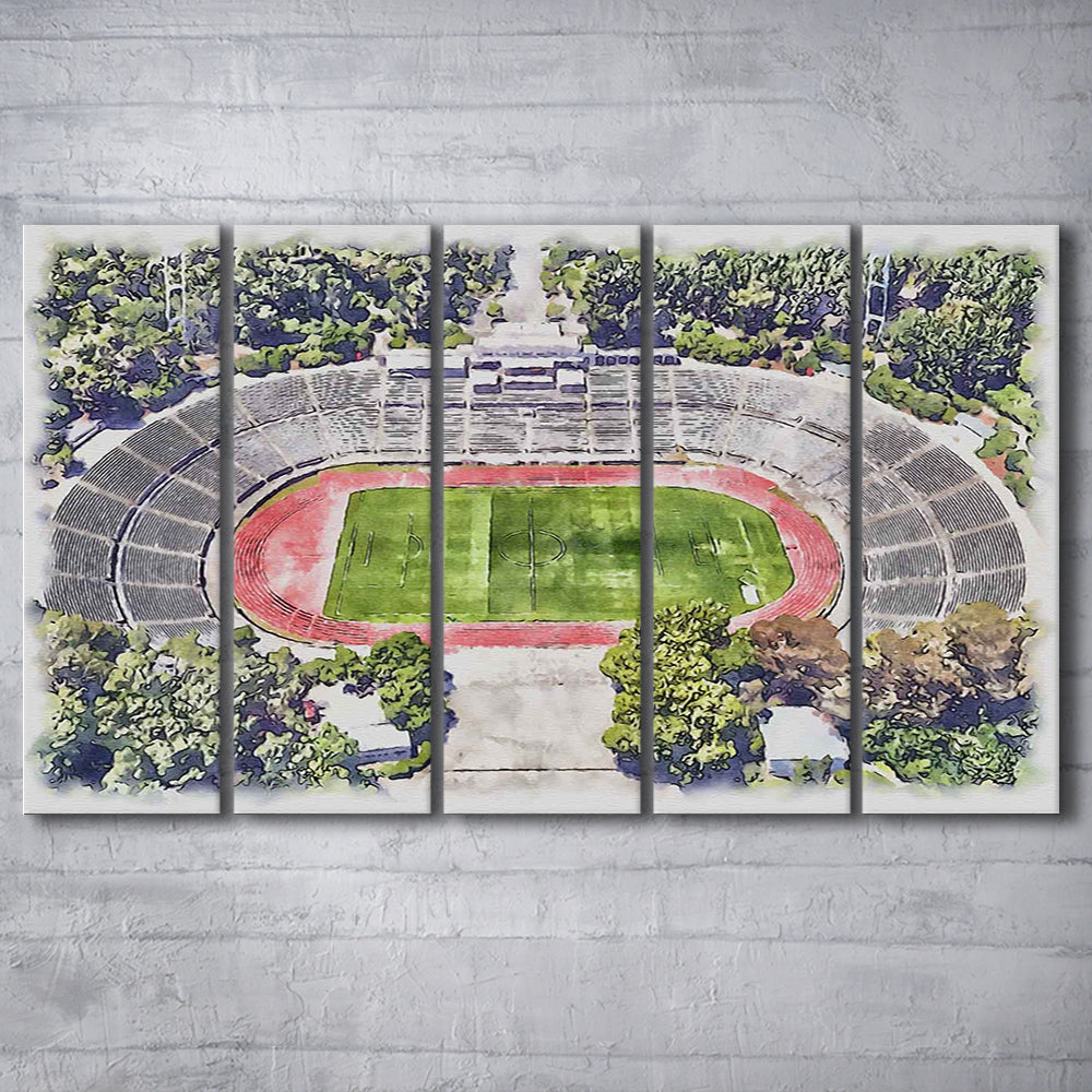 Taça de Portugal, Estádio Nacional Painting Stadium Watercolor, Sport Art, Extra Large Canvas Print Wall Art