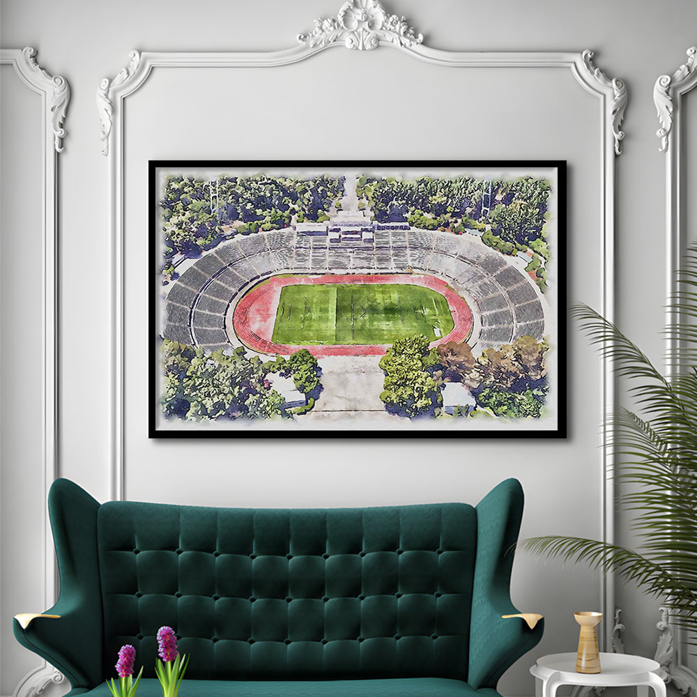 Taça de Portugal, Estádio Nacional Painting Stadium Watercolor, Sport Gift Art, Framed Art Print Wall Decor