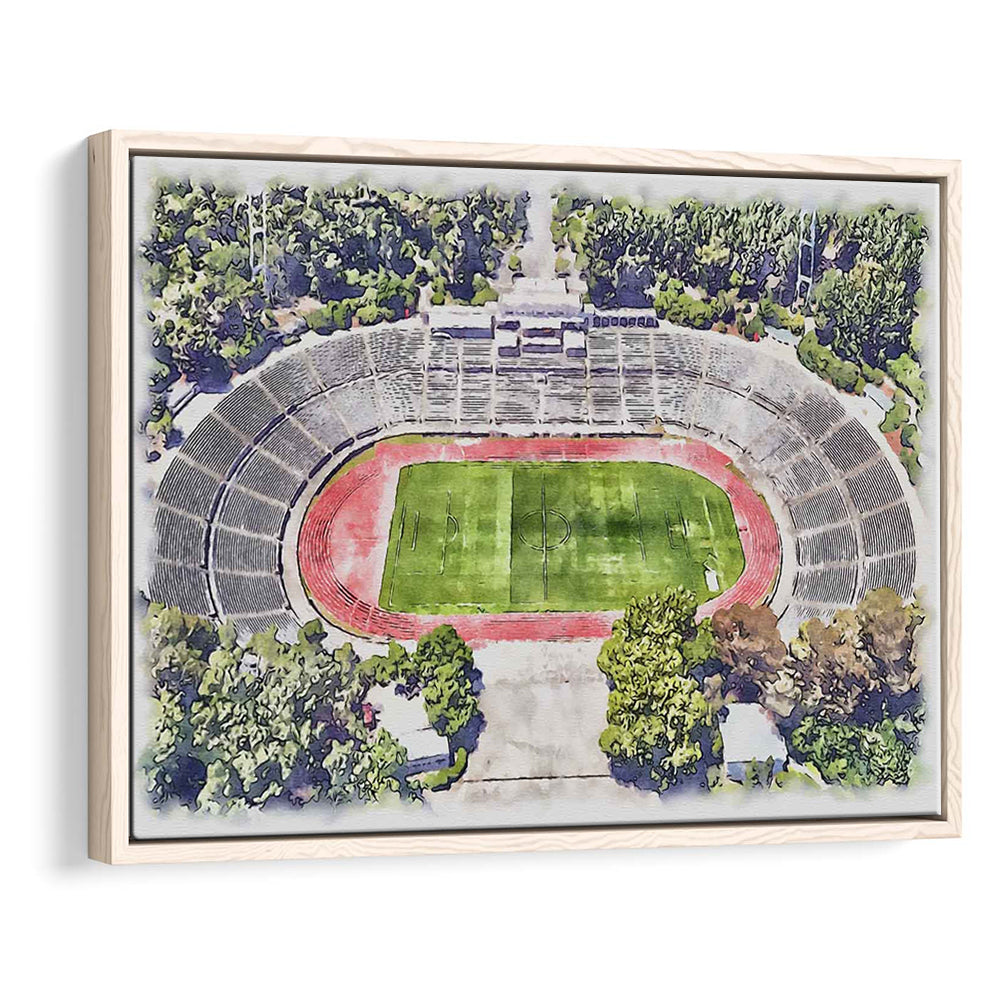 Taça de Portugal, Estádio Nacional Painting Stadium Watercolor, Sport Gift Art, Framed Canvas Print Wall Art