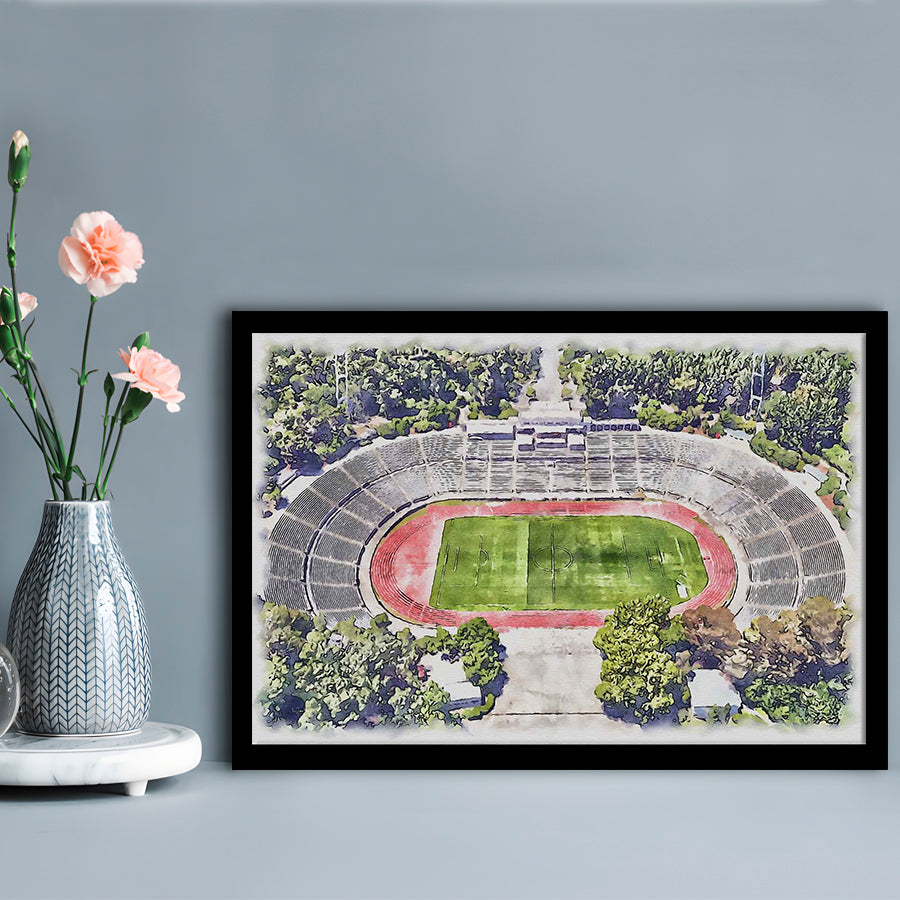 Taça de Portugal, Estádio Nacional Painting Stadium Watercolor, Sport Gift Art, Framed Art Print Wall Decor