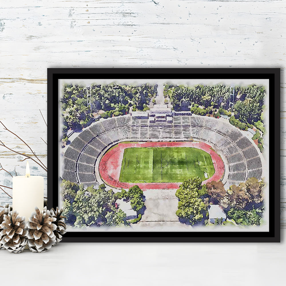 Taça de Portugal, Estádio Nacional Painting Stadium Watercolor, Sport Gift Art, Framed Canvas Print Wall Art