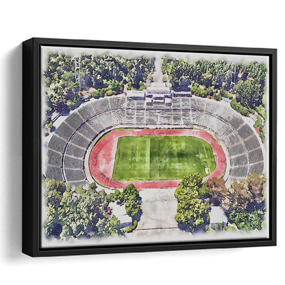 Taça de Portugal, Estádio Nacional Painting Stadium Watercolor, Sport Gift Art, Framed Canvas Print Wall Art