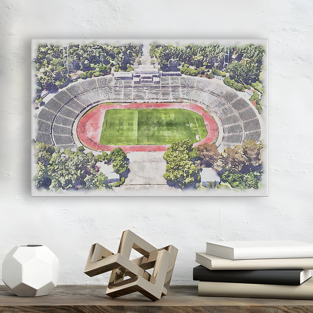 Taça de Portugal, Estádio Nacional Painting Stadium Watercolor, Sport Art, Gifts for him, Canvas Print Wall Art