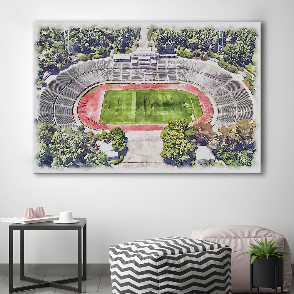 Taça de Portugal, Estádio Nacional Painting Stadium Watercolor, Sport Art, Gifts for him, Canvas Print Wall Art