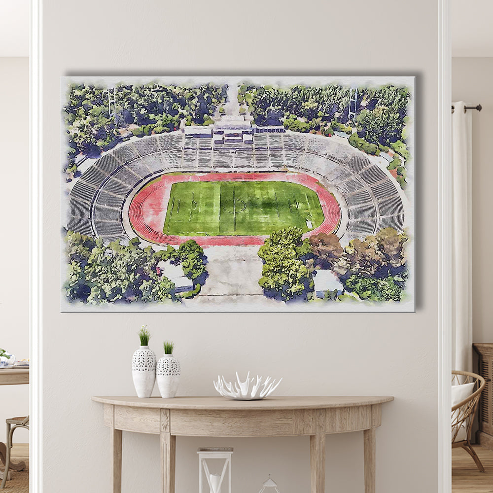 Taça de Portugal, Estádio Nacional Painting Stadium Watercolor, Sport Art, Gifts for him, Canvas Print Wall Art