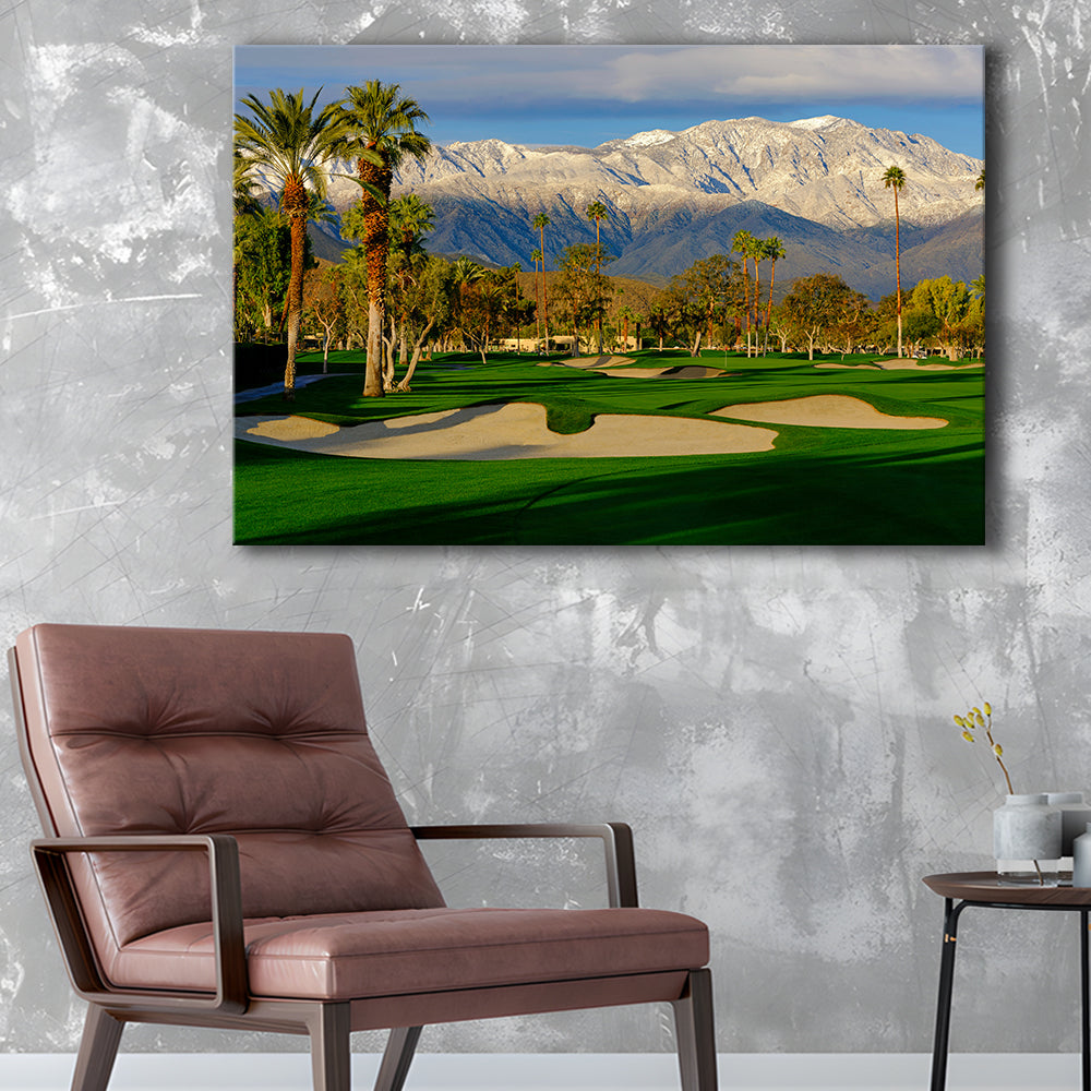 Tamarisk Country Club Hole 17, Rancho Mirage, California, Golf Art Print,Gifts Golf Lover