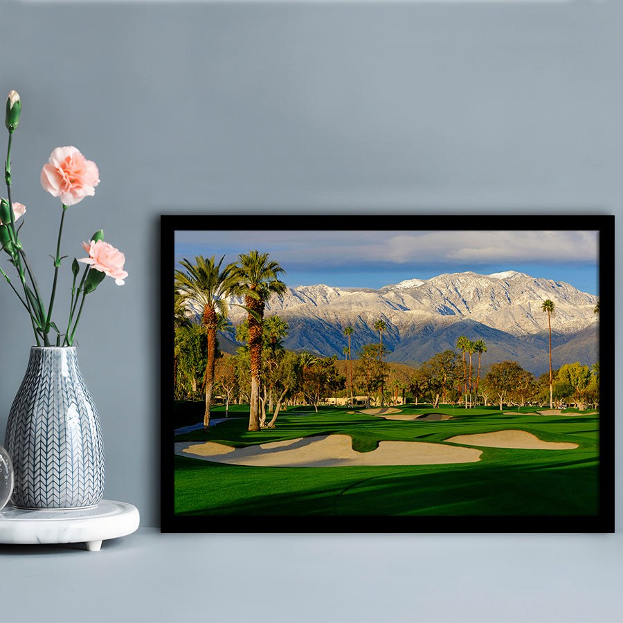 Tamarisk Country Club Hole 17, Rancho Mirage, California, Framed Art Print Wall Decor, Picture Framed