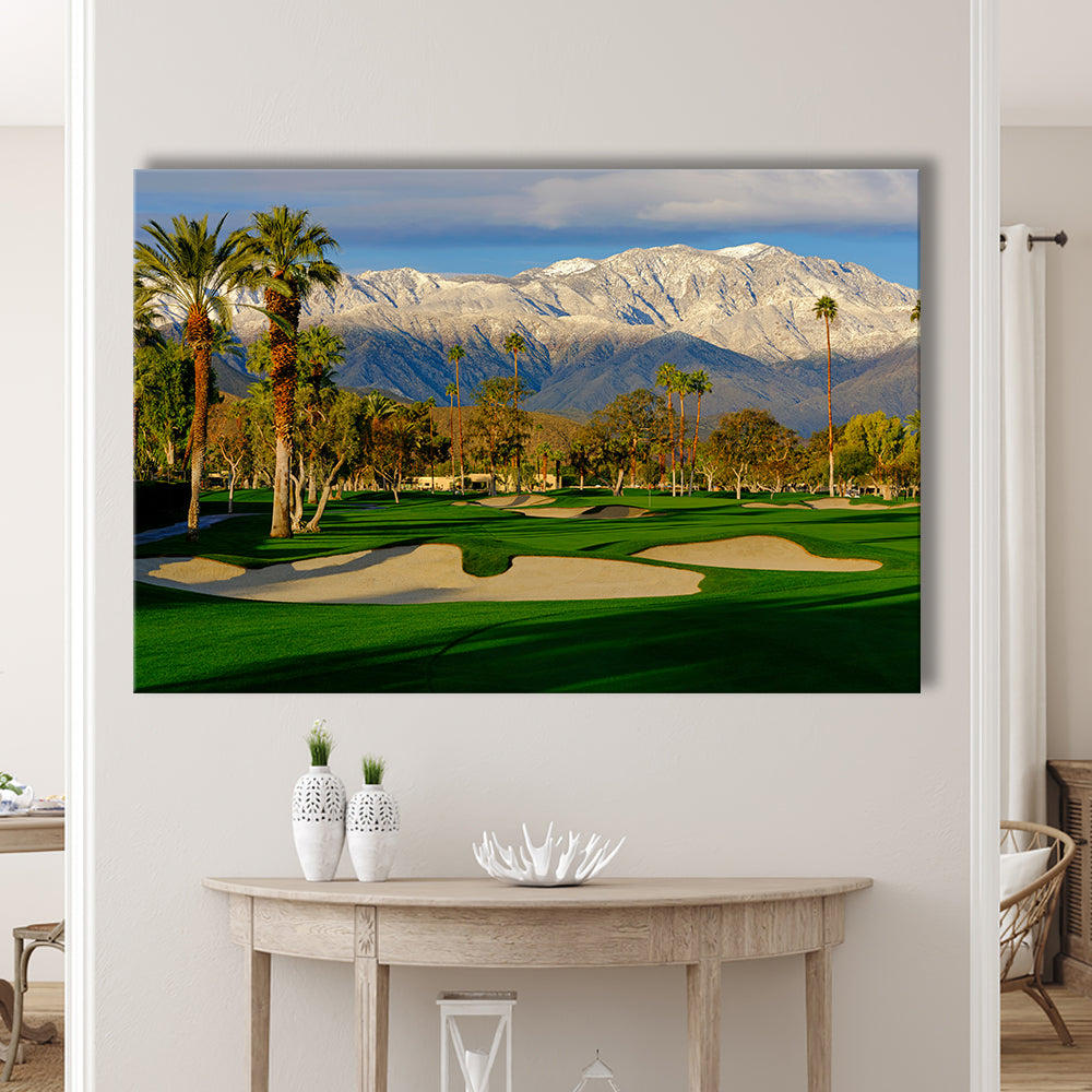 Tamarisk Country Club Hole 17, Rancho Mirage, California, Golf Art Print,Gifts Golf Lover