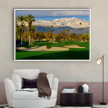 Tamarisk Country Club Hole 17, Rancho Mirage, California, Floating Framed Canvas Print Wall Art