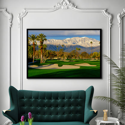 Tamarisk Country Club Hole 17, Rancho Mirage, California, Framed Art Print Wall Decor, Picture Framed