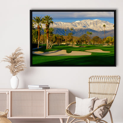 Tamarisk Country Club Hole 17, Rancho Mirage, California, Floating Framed Canvas Print Wall Art