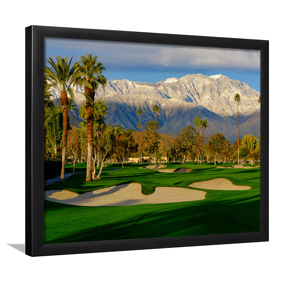 Tamarisk Country Club Hole 17, Rancho Mirage, California, Framed Art Print Wall Decor, Picture Framed