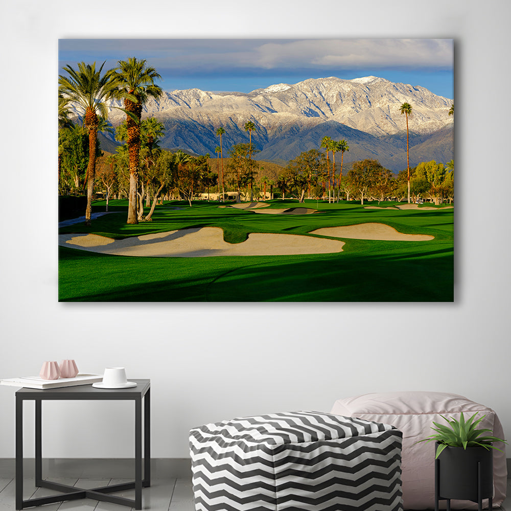 Tamarisk Country Club Hole 17, Rancho Mirage, California, Golf Art Print,Gifts Golf Lover
