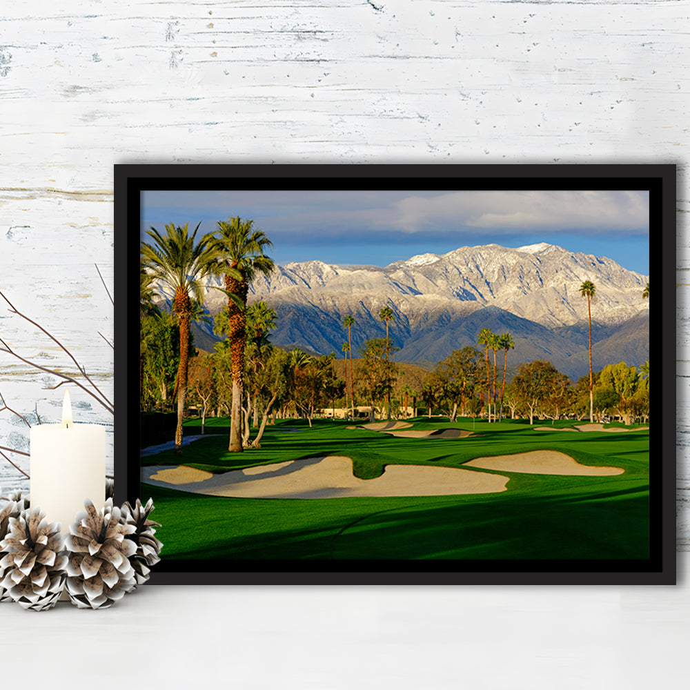 Tamarisk Country Club Hole 17, Rancho Mirage, California, Floating Framed Canvas Print Wall Art