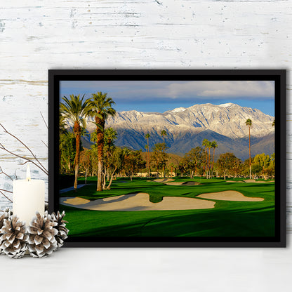 Tamarisk Country Club Hole 17, Rancho Mirage, California, Floating Framed Canvas Print Wall Art