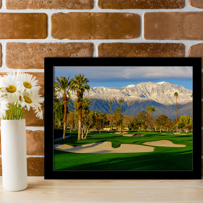 Tamarisk Country Club Hole 17, Rancho Mirage, California, Framed Art Print Wall Decor, Picture Framed