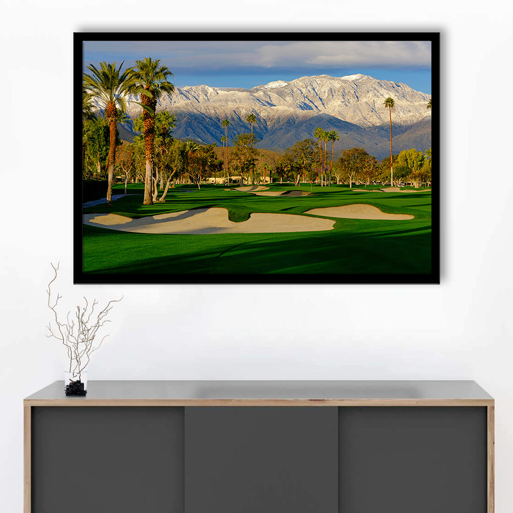 Tamarisk Country Club Hole 17, Rancho Mirage, California, Framed Art Print Wall Decor, Picture Framed