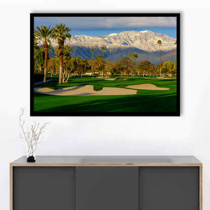 Tamarisk Country Club Hole 17, Rancho Mirage, California, Framed Art Print Wall Decor, Picture Framed
