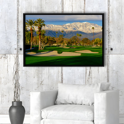 Tamarisk Country Club Hole 17, Rancho Mirage, California, Floating Framed Canvas Print Wall Art