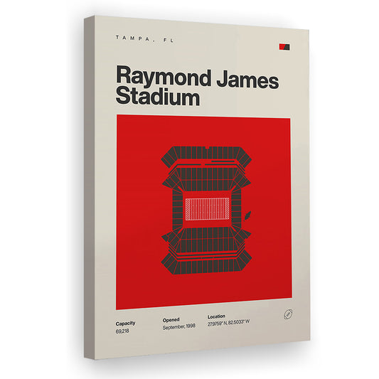 Tampa Bay Buccaneers Stadium Print, Raymond Stadium Print, Fan Gifts, Sport Art, Canvas Print Wall Art