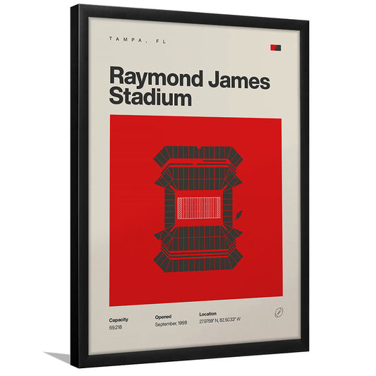 Tampa Bay Buccaneers Stadium Print, Raymond Stadium Print, Gifts for him, Sport Art, Framed Art Print Wall Decor