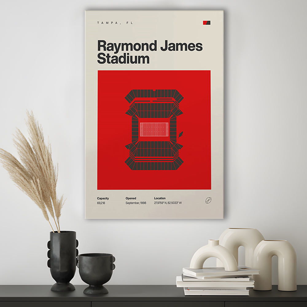 Tampa Bay Buccaneers Stadium Print, Raymond Stadium Print, Fan Gifts, Sport Art, Canvas Print Wall Art