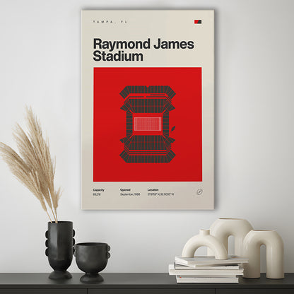 Tampa Bay Buccaneers Stadium Print, Raymond Stadium Print, Fan Gifts, Sport Art, Canvas Print Wall Art