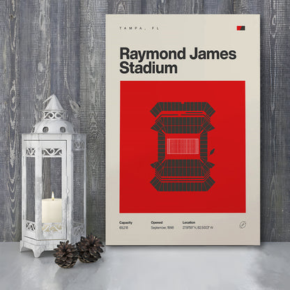 Tampa Bay Buccaneers Stadium Print, Raymond Stadium Print, Fan Gifts, Sport Art, Canvas Print Wall Art