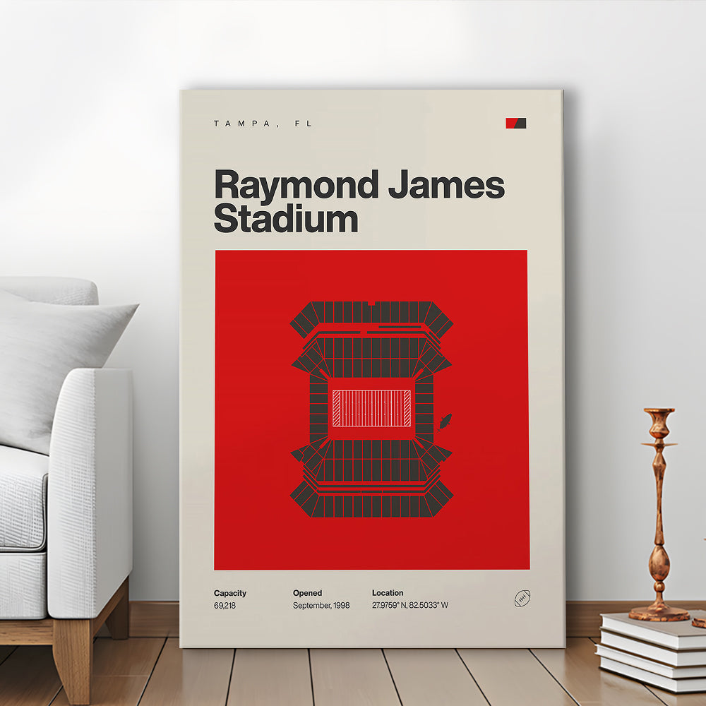 Tampa Bay Buccaneers Stadium Print, Raymond Stadium Print, Fan Gifts, Sport Art, Canvas Print Wall Art
