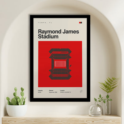 Tampa Bay Buccaneers Stadium Print, Raymond Stadium Print, Gifts for him, Sport Art, Framed Art Print Wall Decor