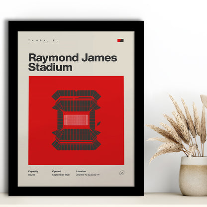 Tampa Bay Buccaneers Stadium Print, Raymond Stadium Print, Gifts for him, Sport Art, Framed Art Print Wall Decor