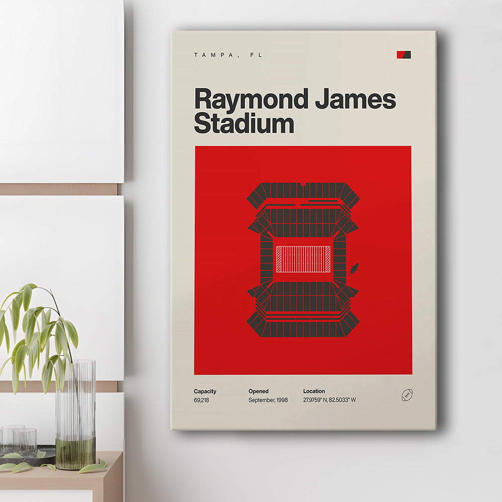 Tampa Bay Buccaneers Stadium Print, Raymond Stadium Print, Fan Gifts, Sport Art, Canvas Print Wall Art
