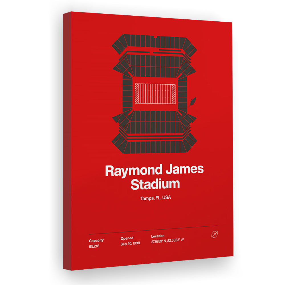 Tampa Bay Buccaneers Stadium Print, Raymond Stadium Print V1, Fan Gifts, Sport Art, Canvas Print Wall Art