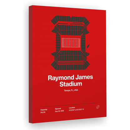 Tampa Bay Buccaneers Stadium Print, Raymond Stadium Print V1, Fan Gifts, Sport Art, Canvas Print Wall Art