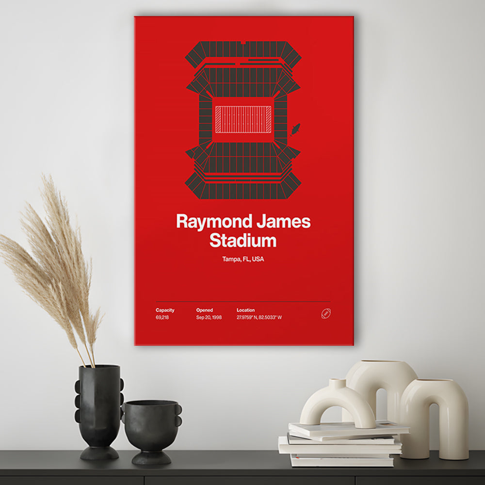 Tampa Bay Buccaneers Stadium Print, Raymond Stadium Print V1, Fan Gifts, Sport Art, Canvas Print Wall Art