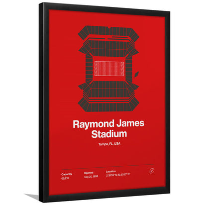Tampa Bay Buccaneers Stadium Print, Raymond Stadium Print V1, Gifts for him, Sport Art, Framed Art Print Wall Decor