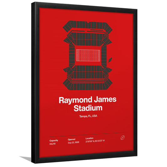 Tampa Bay Buccaneers Stadium Print, Raymond Stadium Print V1, Gifts for him, Sport Art, Framed Art Print Wall Decor