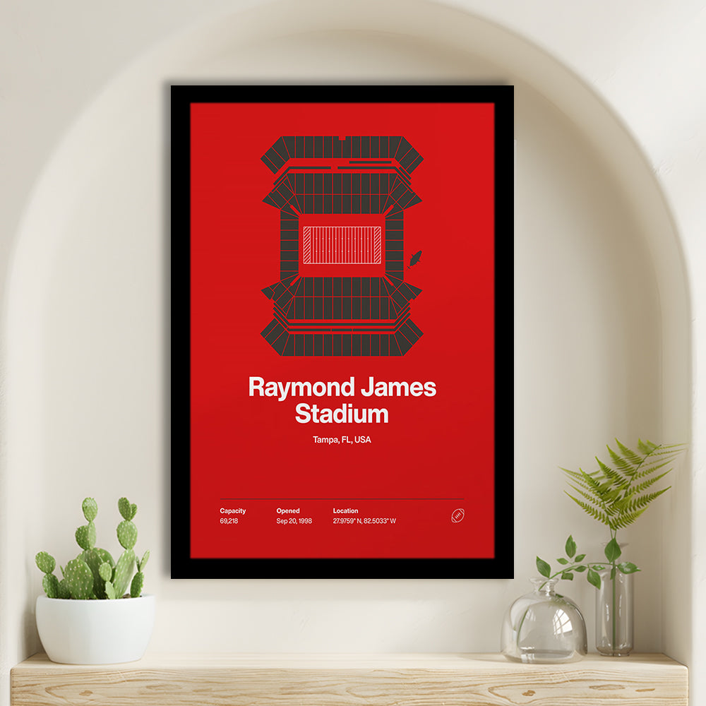 Tampa Bay Buccaneers Stadium Print, Raymond Stadium Print V1, Gifts for him, Sport Art, Framed Art Print Wall Decor